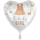 XXL Folienballon Herz hi baby Girl